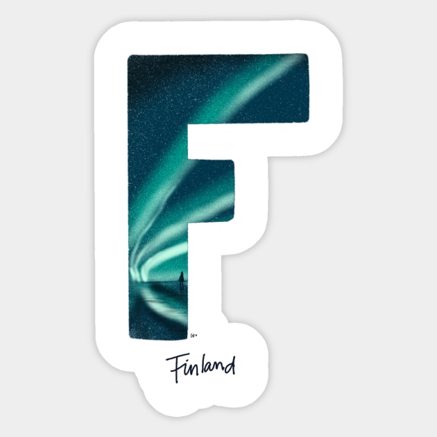 Bucket list destination - Finland Sticker by gabbadelgado